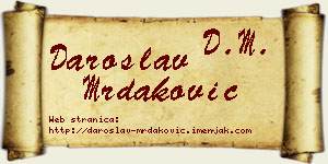 Daroslav Mrdaković vizit kartica